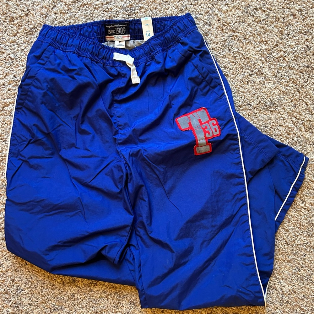 COPY - The children’s place blue insulated, sports pants, boys, size 14. NWT